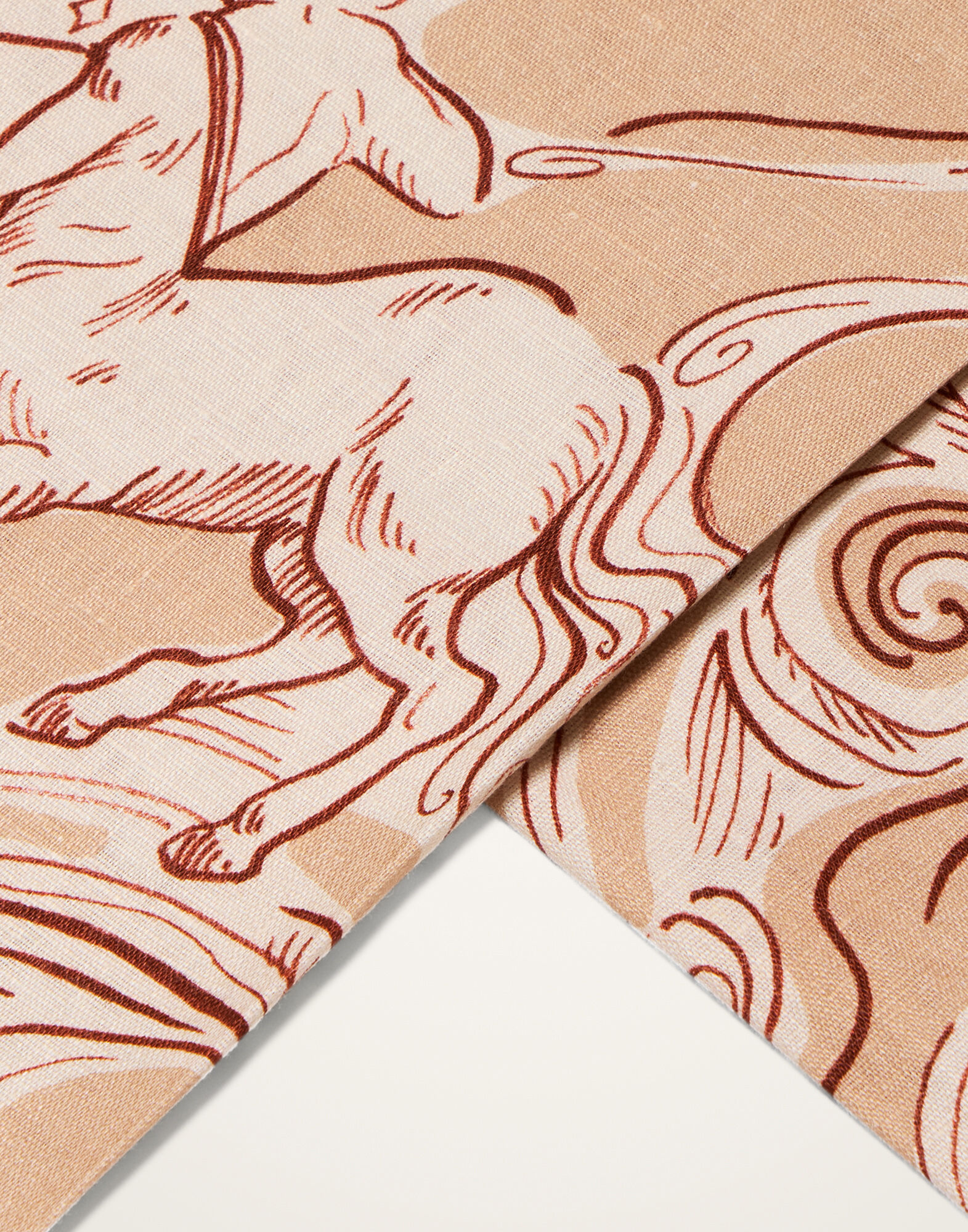 La DoubleJ Large Tablecloth Cosmos Dusty Pink TBC0018LIN008COS02PI10