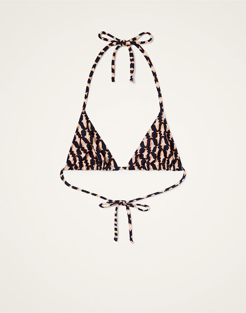 La DoubleJ Triangle Bikini Top La DoubleJ Triangle Bikini Top Pesciolini Blue SWI0003LYC001PES04BU03