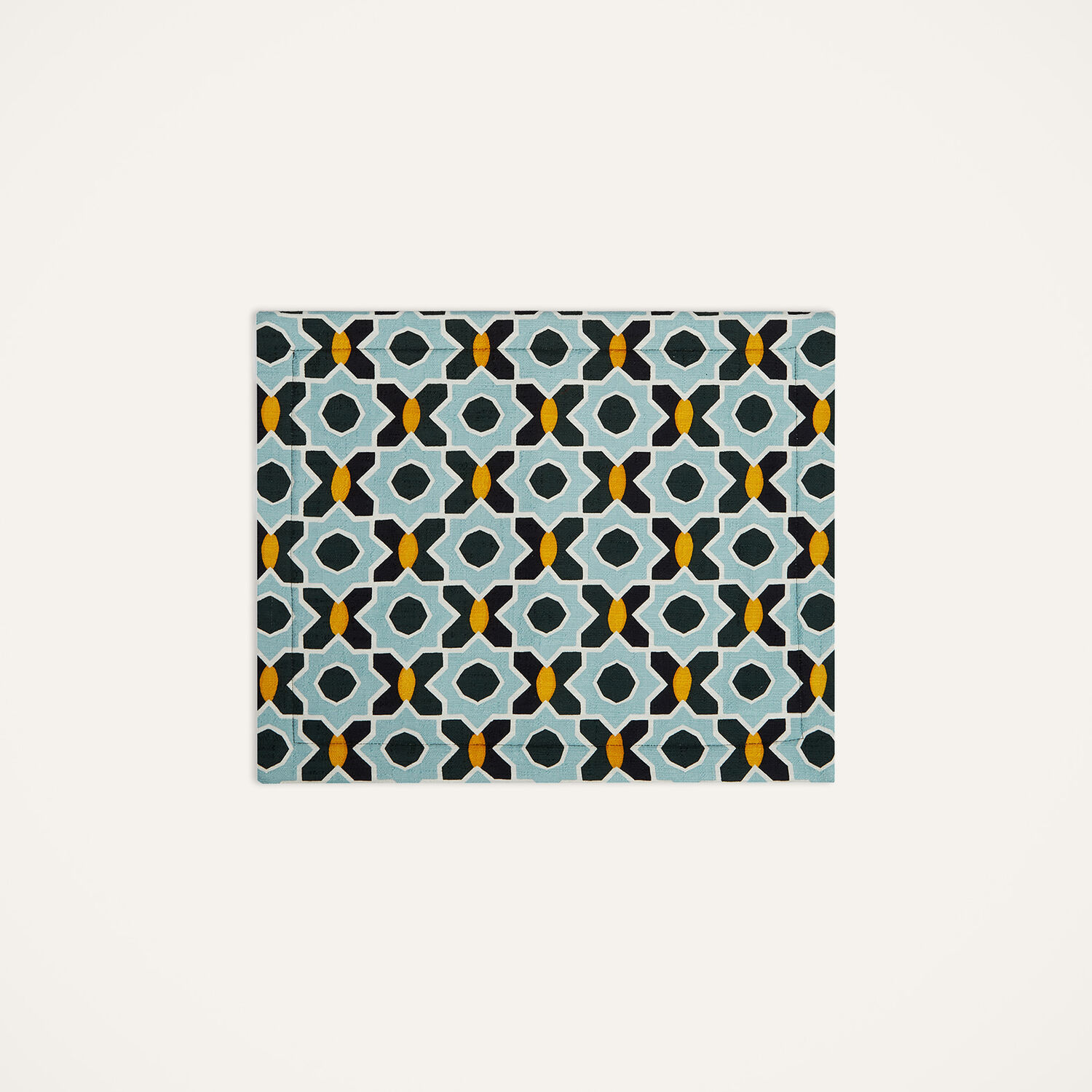 La Doublej Placemat Set Of 2 In Plaza Small Light Blue