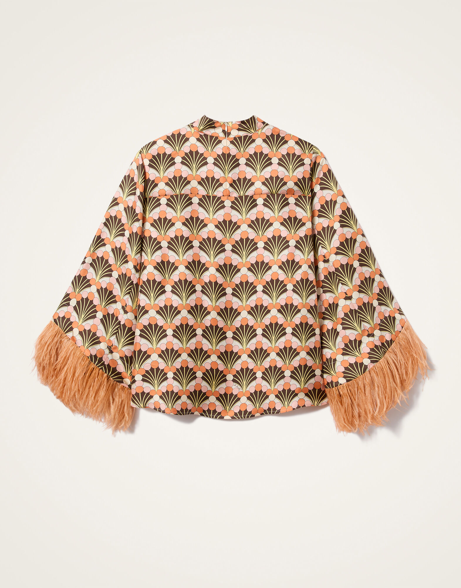 La DoubleJ Make An Exit Top Florette Fan Brown TOP0104SIL001FLF02BR02