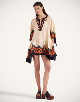 La DoubleJ Malibu Mini Dress La DoubleJ Malibu Mini Dress Pacific Placée Dark Orange DRE0844SIL001PCF03OR03