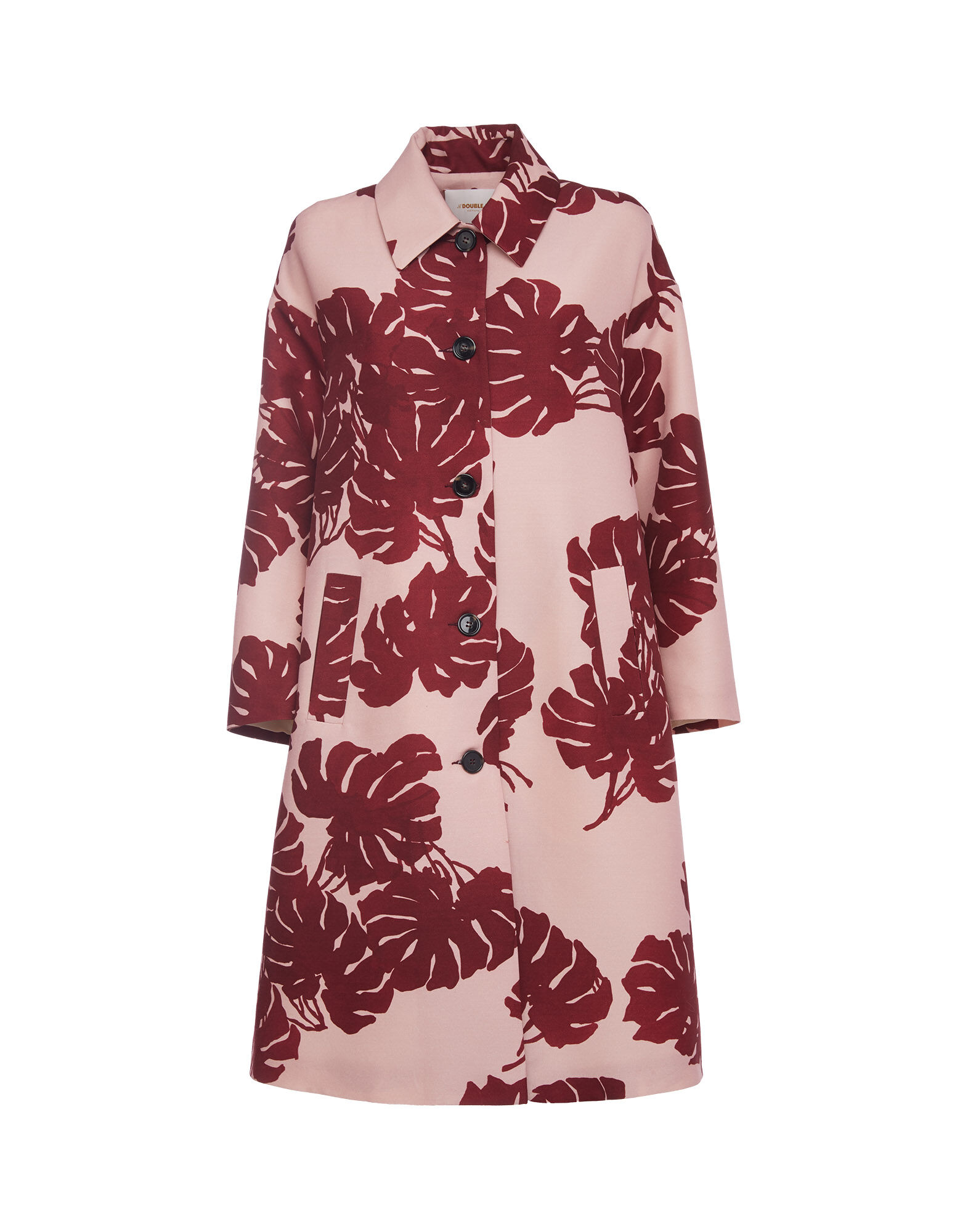 LaDoubleJ Boxy Coat Monstera Rosa JAC0014CAD001MON0002