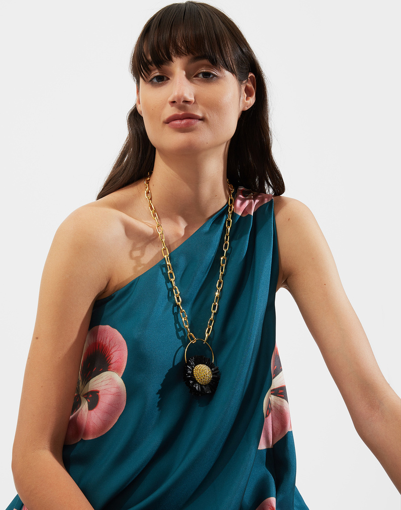La DoubleJ Saturn Necklace La DoubleJ Saturn Necklace Multicolor Rosa/Ocra NEC0015BRA001MUL0026