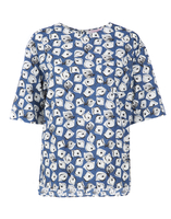 LaDoubleJ Boxy T-Shirt Pesciolini Blu SHI0003COT001PES0002