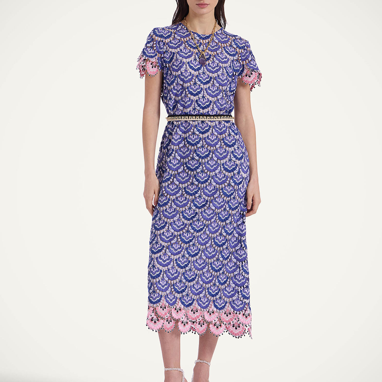 La Doublej Super Swing Dress In In Bloom Blue