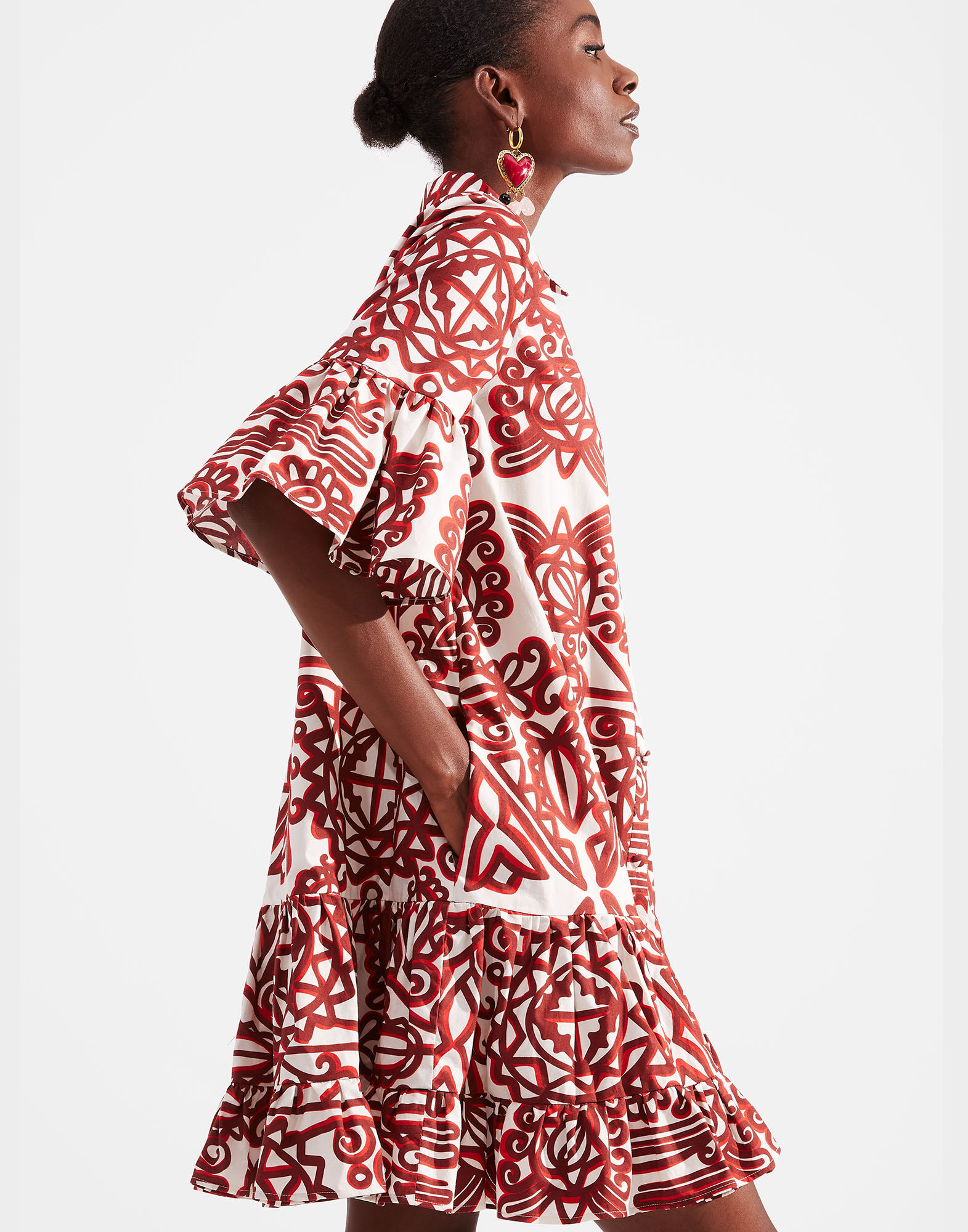 La DoubleJ Choux Dress Parnaveg DRE0193COT001PRN0001