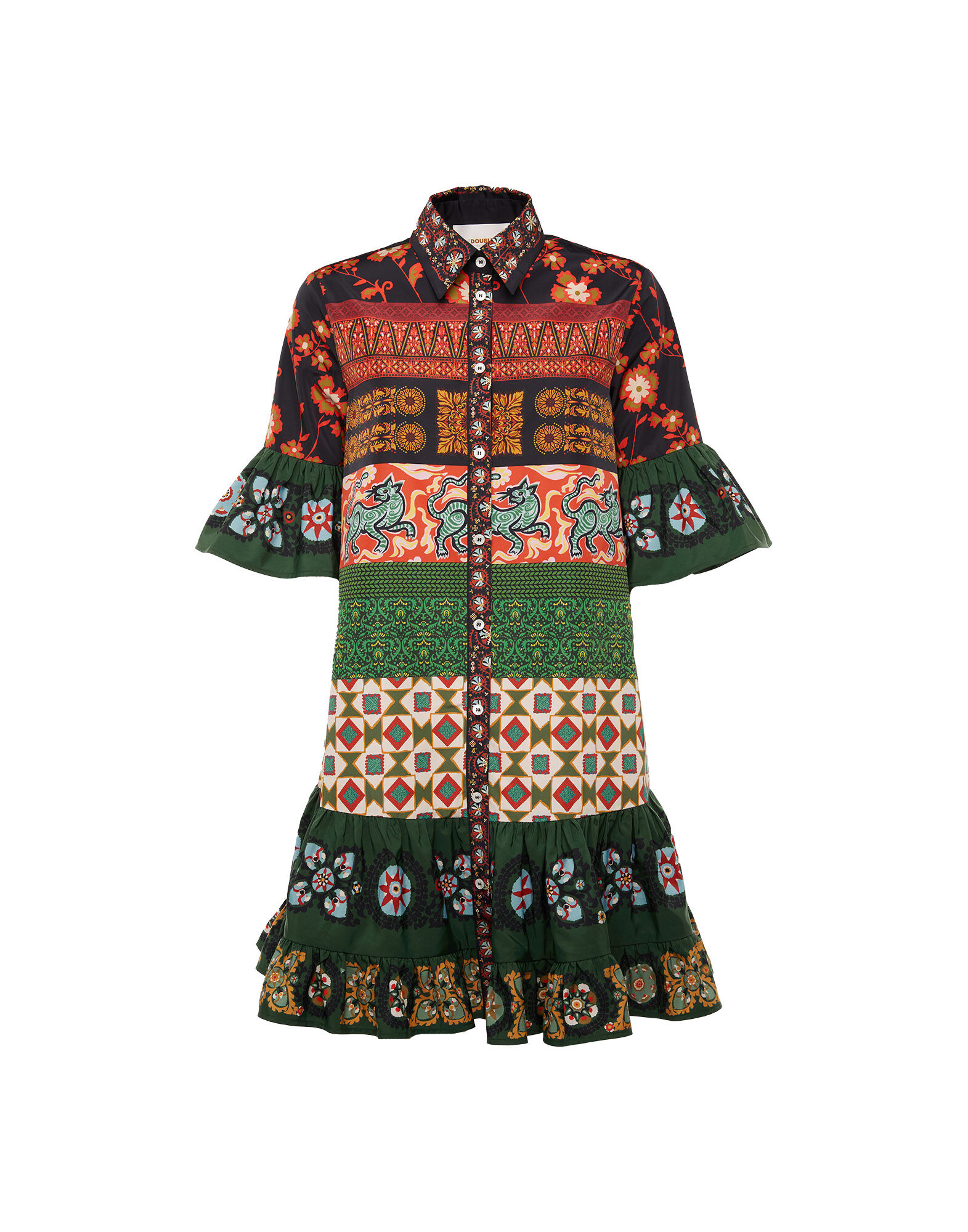 La DoubleJ Choux Dress Patchwork Plac&eacute;e DRE0205FAI002PAT0001