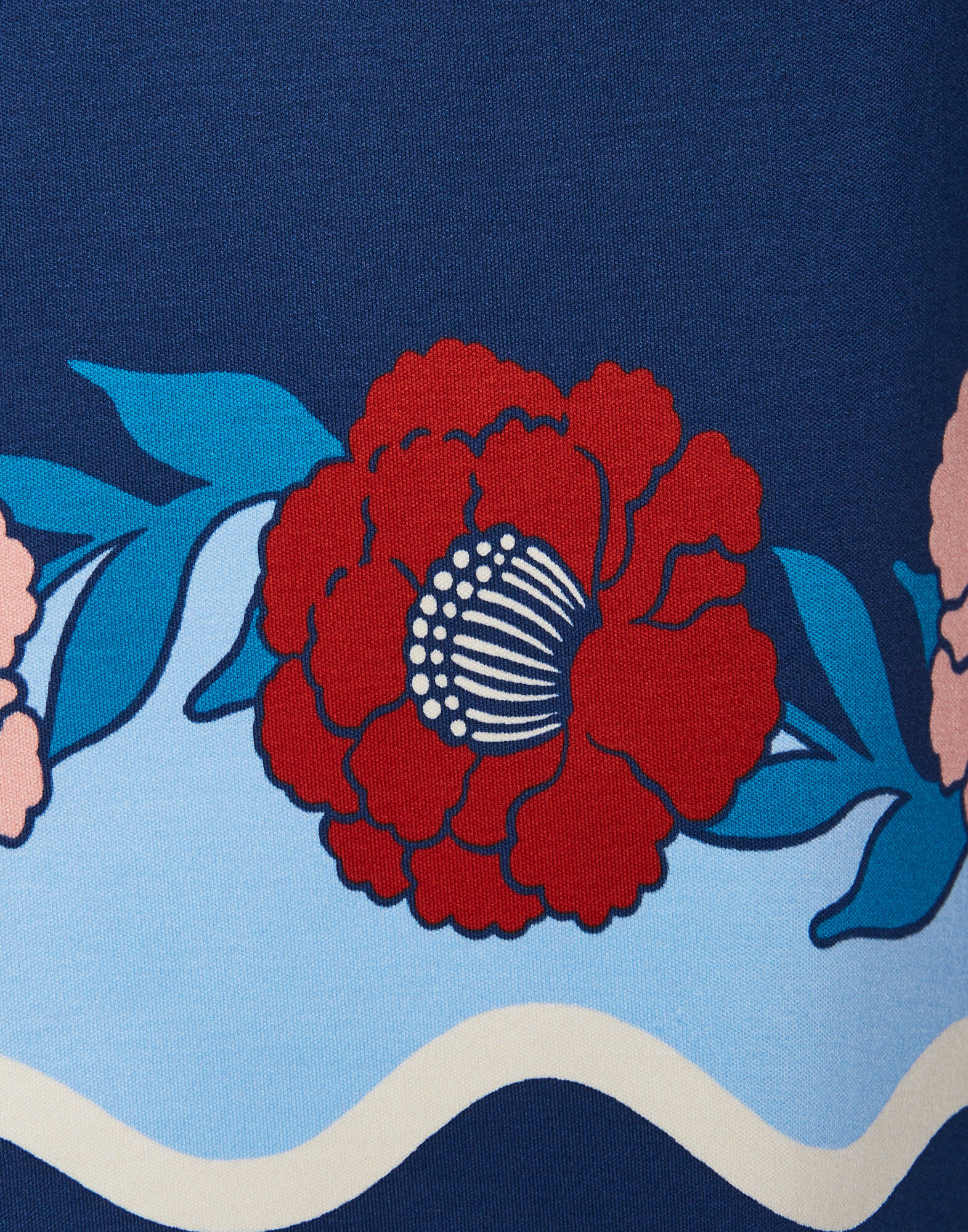 La DoubleJ Meditation Poncho Whitsun Plac&eacute;e Blue TOP0139JER025FSK03BU03