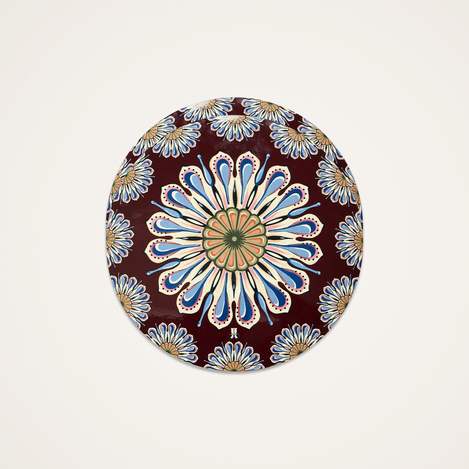 La Doublej Disk Placemats Set Of 2 In Burgundy