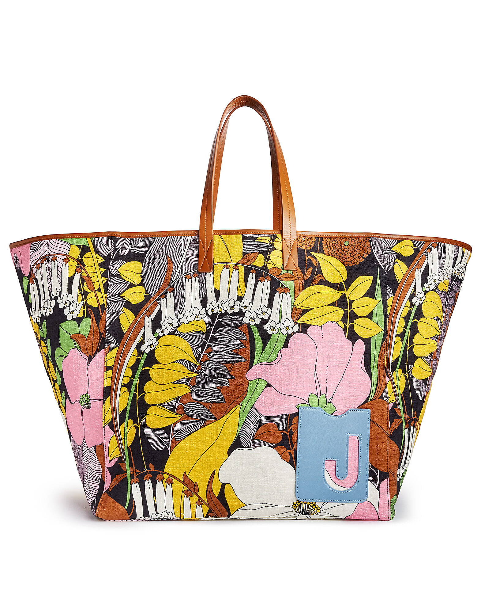 LaDoubleJ Big Mama Tote Bag Big Flower BAG0003COT005BFL0001