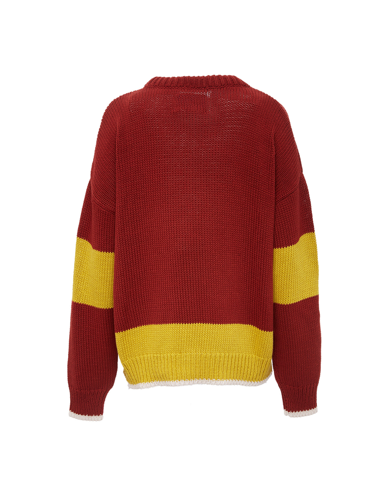 Boy Sweater in Arancio-Giallo for Women | La DoubleJ