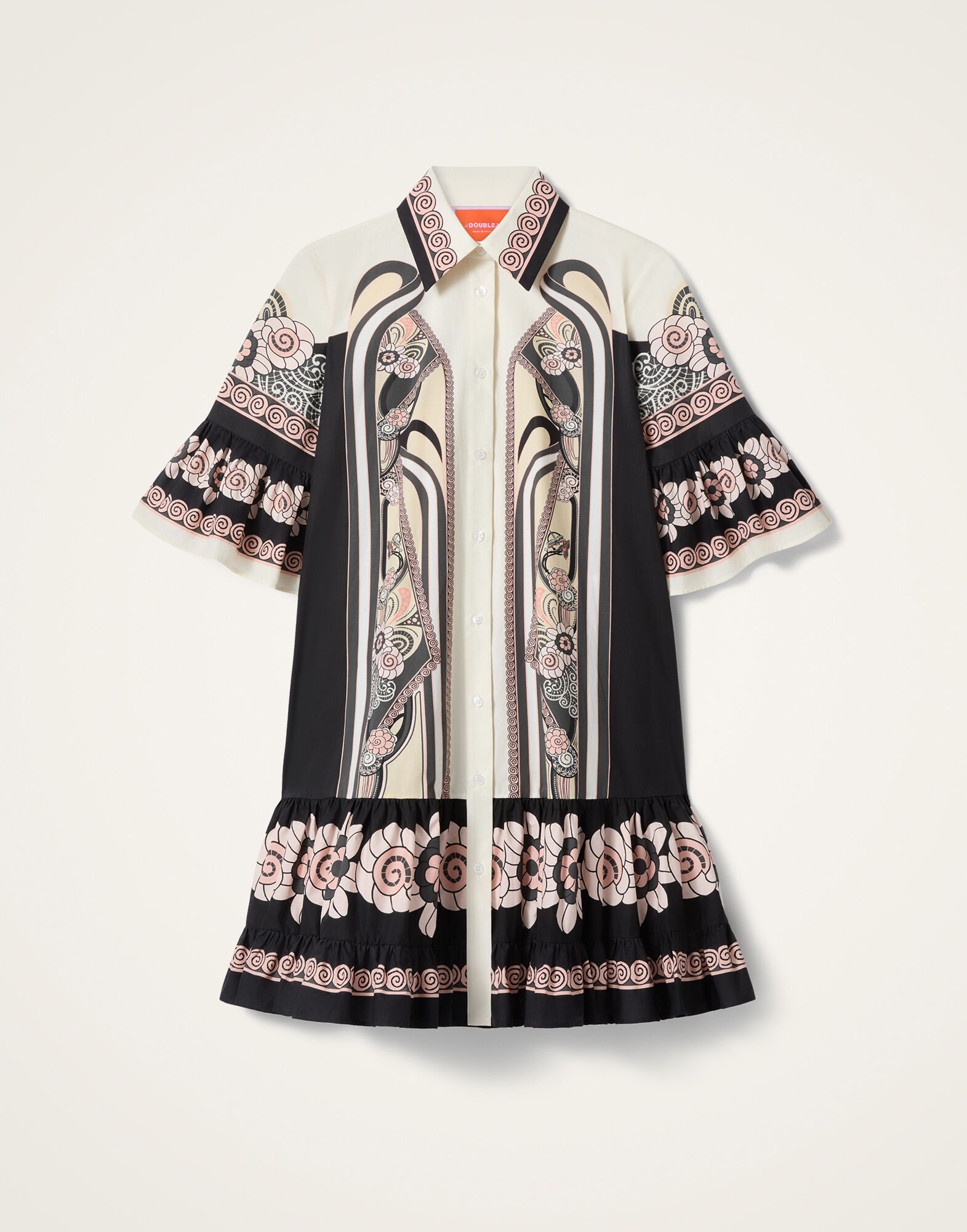 La DoubleJ Choux Dress Ambrosia Plac&eacute;e Pale Pink DRE0205COT015AMB03PI02