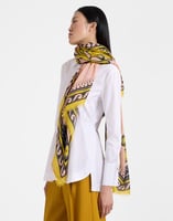 La DoubleJ Foulard 140 La DoubleJ Foulard 140 Herald Fuchsia SCA0060MOS001ALD01PI03