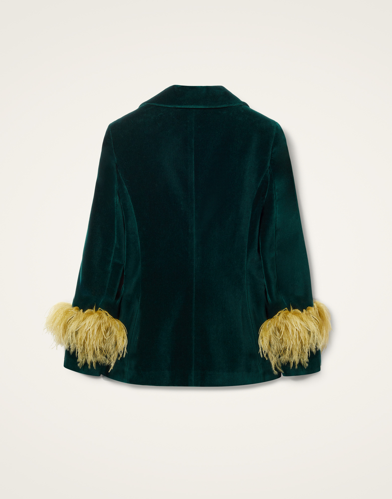 La DoubleJ Keaton Jacket La DoubleJ Keaton Jacket Blue Petrol JAC0073VEL011SOLIDBU05