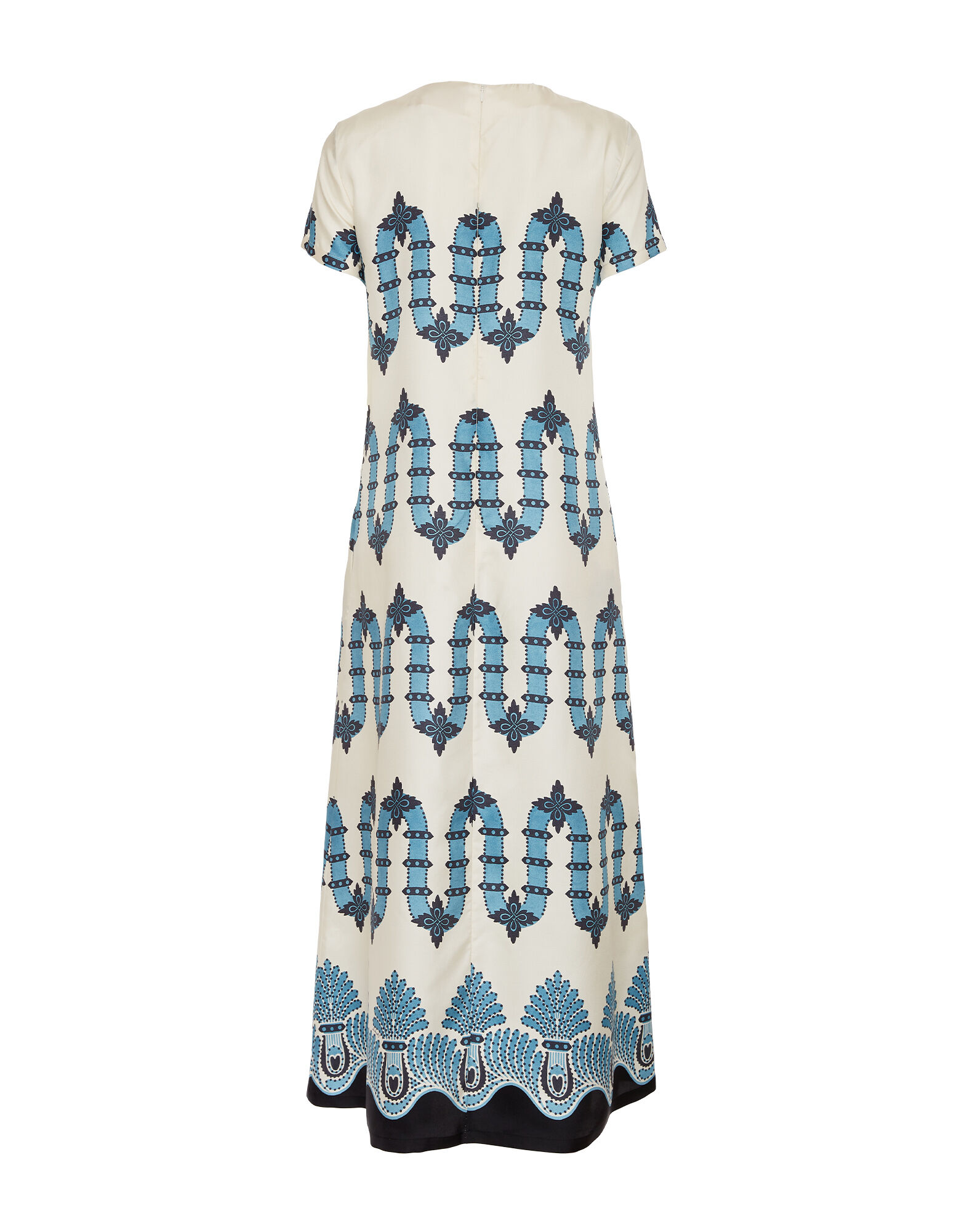 La DoubleJ Swing Dress Scirocco Plac&eacute;e Ivory DRE0001SIL001SCI03WH04