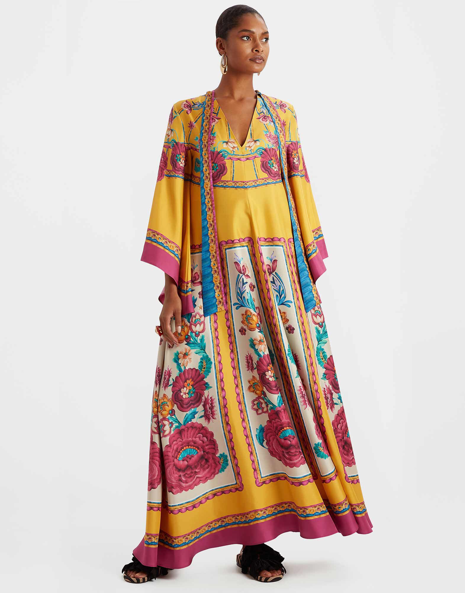 Magnifico Dress in Zodiac Placée Marigold for Women | La DoubleJ