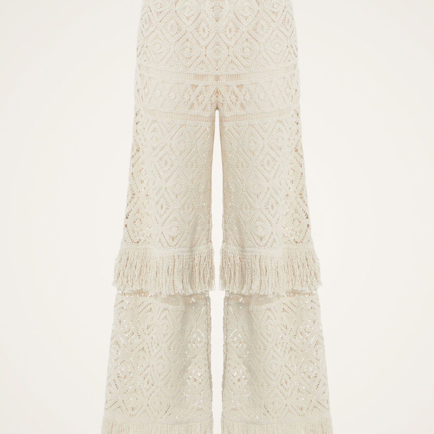 La Doublej Lacey Palazzo Pants In Plaza Cream