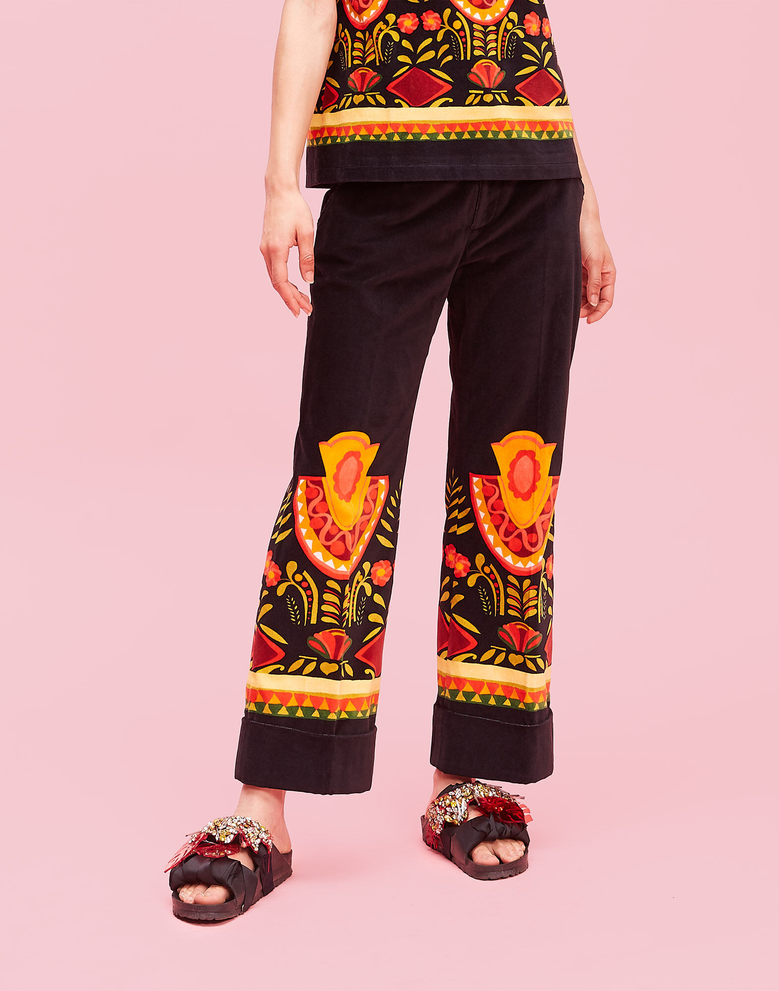 LaDoubleJ Messico Nero Hendrix Trousers Messico Nero TRO0007VEL001MEX0002