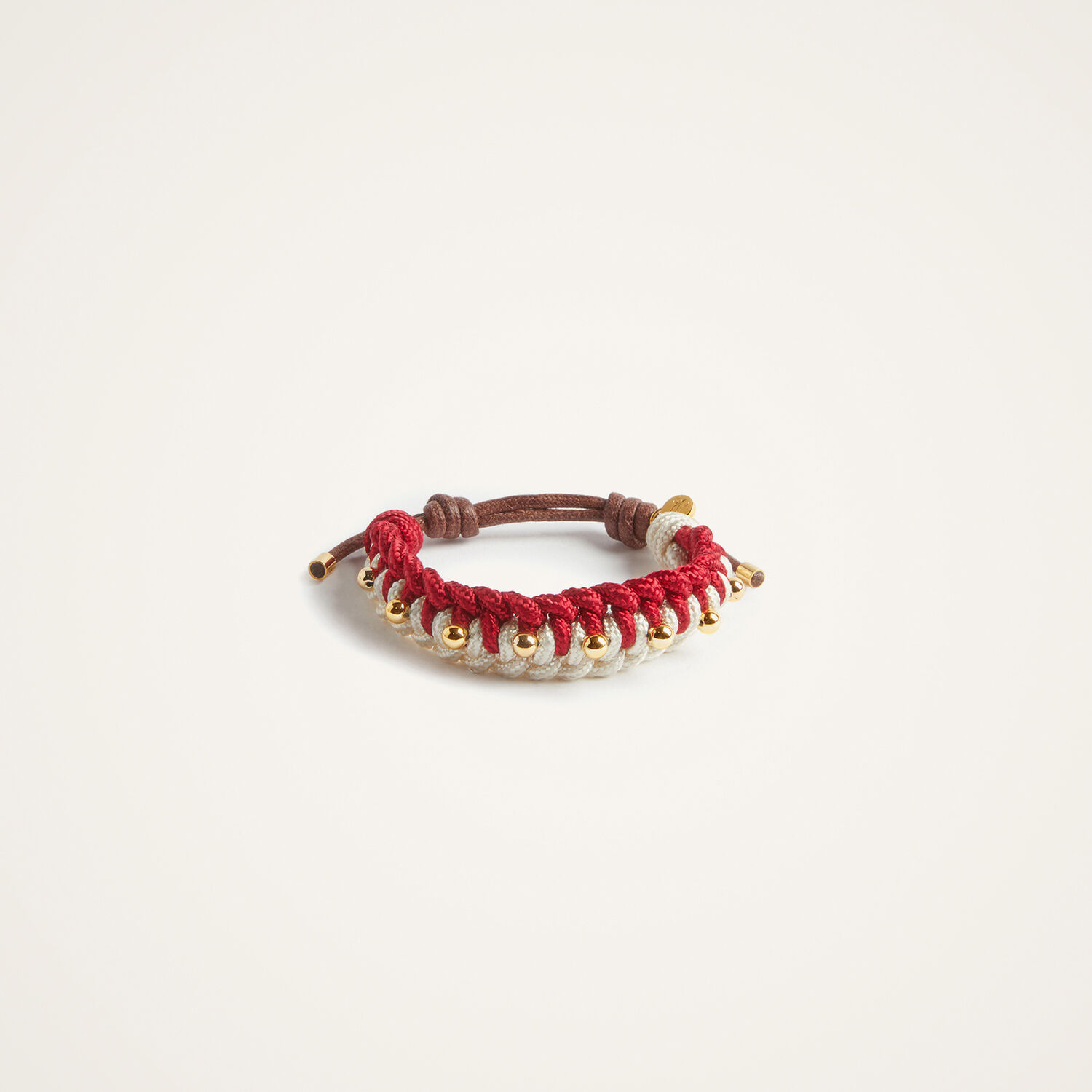 La Doublej Better Together Bracelet In Bicolor Red & Ivory