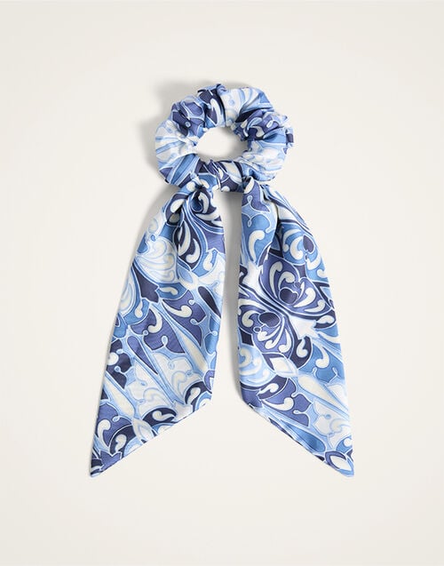 La DoubleJ Bow Scrunchie Cocoon Blue SCR0007FOD001COC01BU03