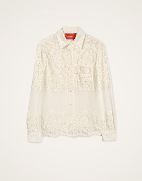 La DoubleJ Boy Shirt White SHI0001EMB028SOLIDWH01