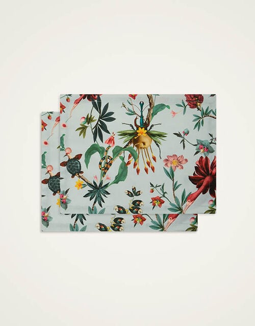 La DoubleJ Placemats Set Of 2 La DoubleJ Placemats Set Of 2 Fantastic Creatures Light Blue PMT0026COT073FCR01BU01