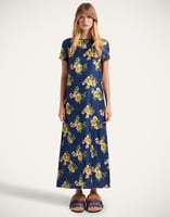 La DoubleJ Swing Dress La DoubleJ Swing Dress Riptide Midnight Blue DRE0001SIL001RIP01BU04