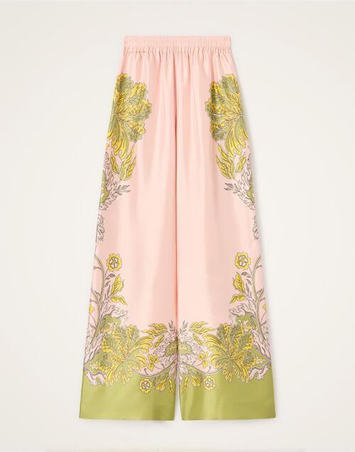 La DoubleJ Palazzo Pants Swathe Plac&eacute;e Pink TRO0026SIL001SWA03PI01