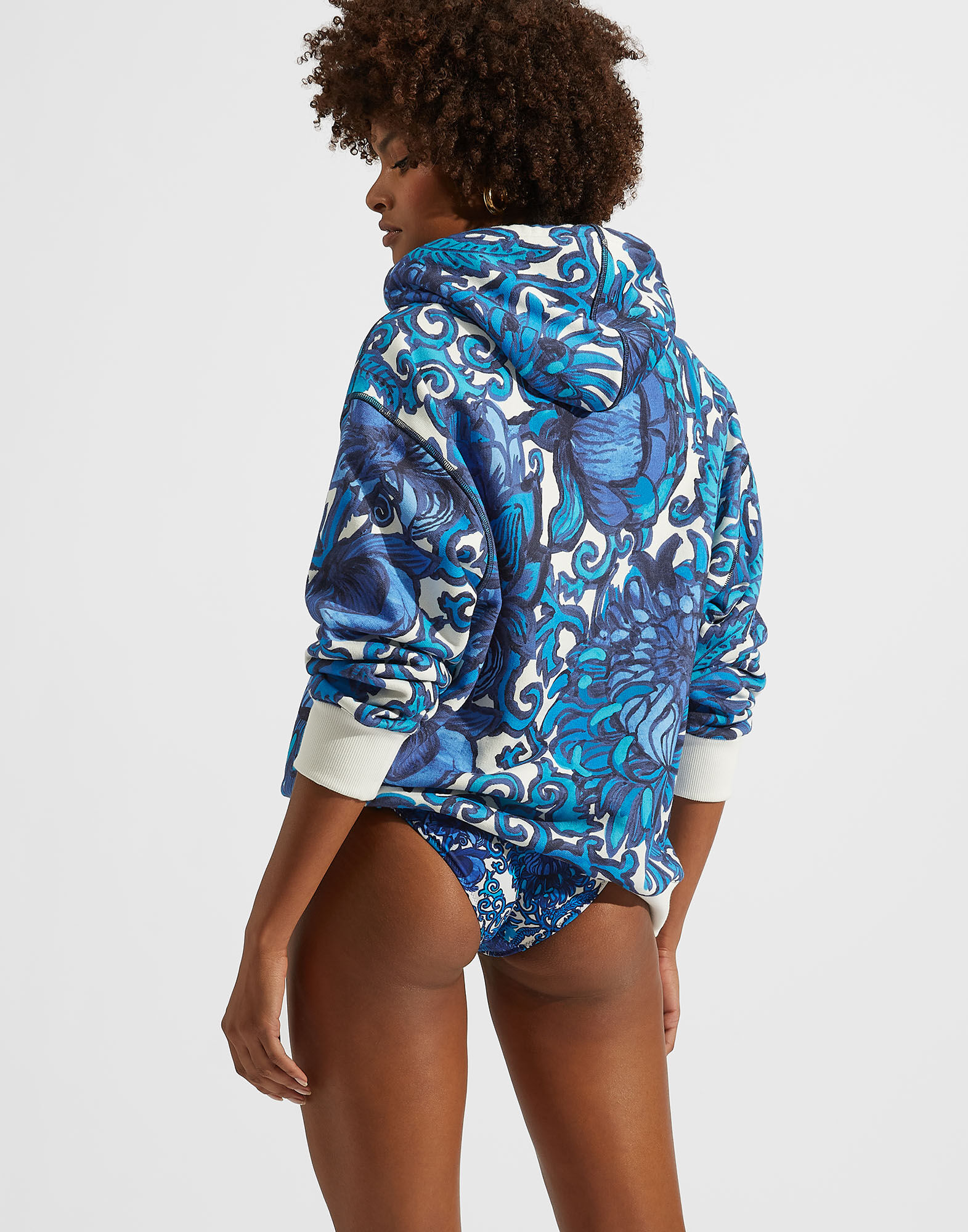 La DoubleJ House Hoodie Anemone SWE0015JER028ANE01BU03