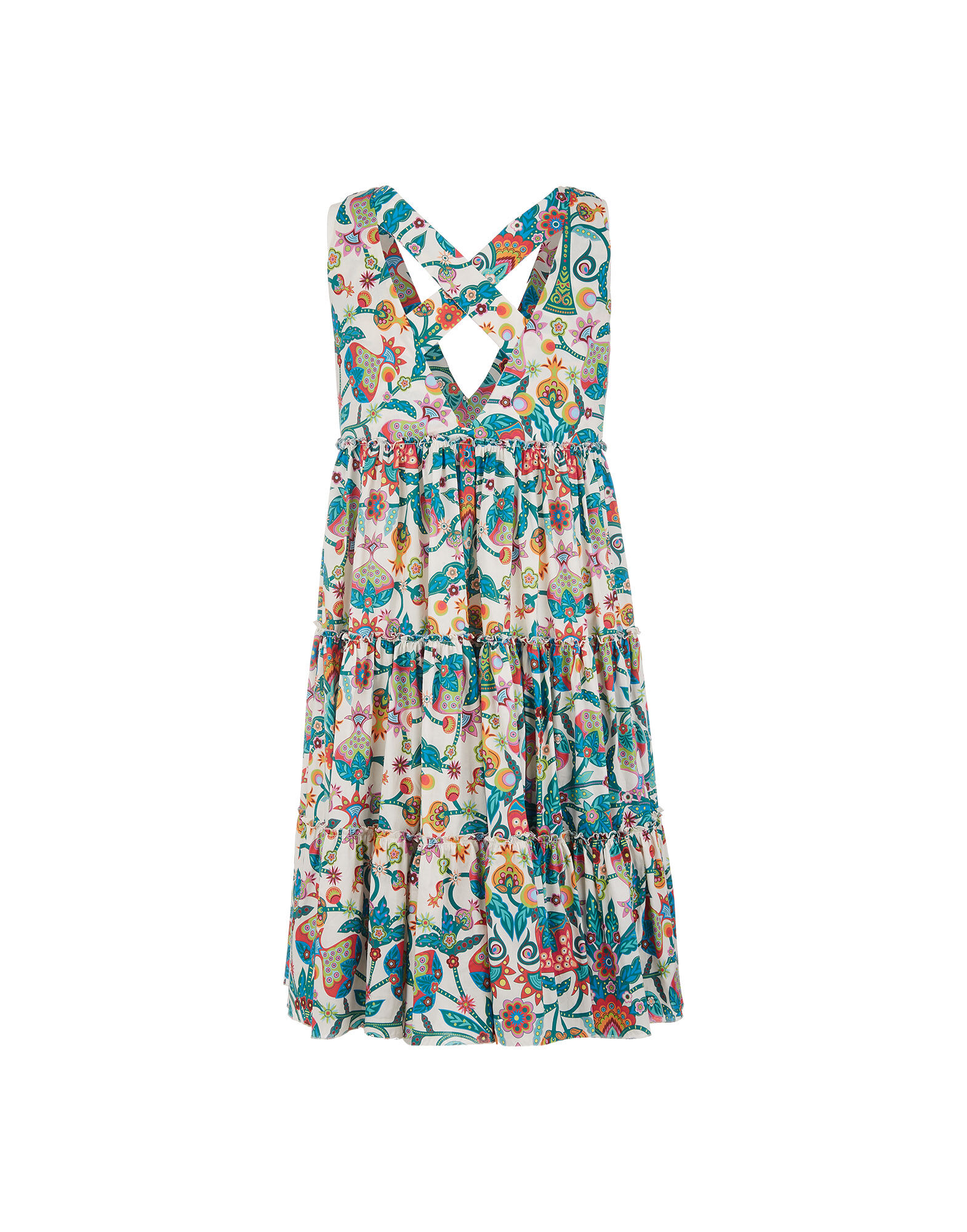 LaDoubleJ Babe Dress Tree Of Life Bianco DRE0258COT020TFL0001