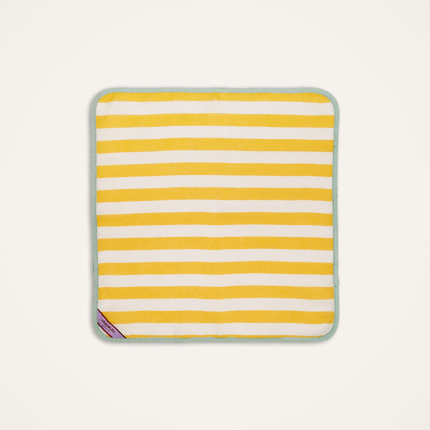 Shop La Doublej Large Napkins Set Of 2 (45x45) In Riviera Giallo