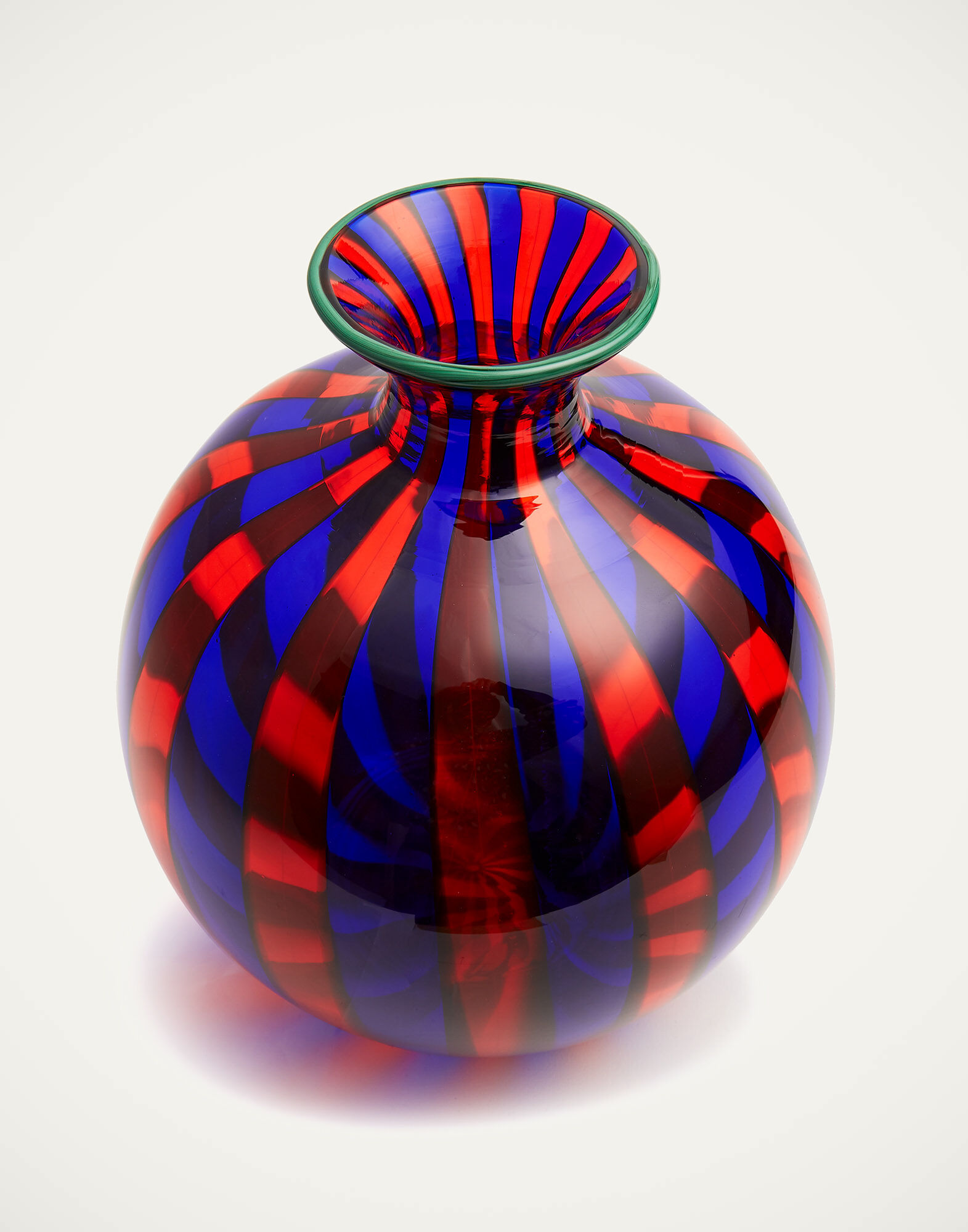 La DoubleJ Ciccio Vase (Smooth) Blu/Rosso VAS0009MUR001MUL0038