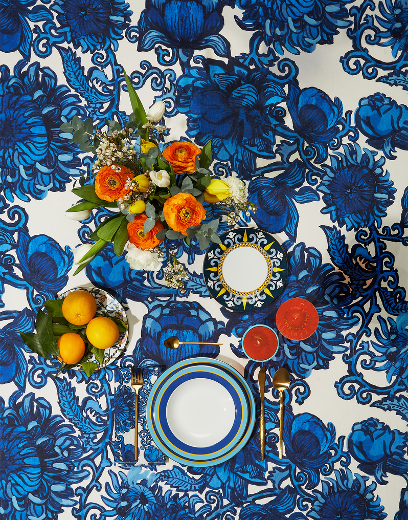 La DoubleJ Large Tablecloth La DoubleJ Large Tablecloth Anemone TBC0003LIN001ANE0001