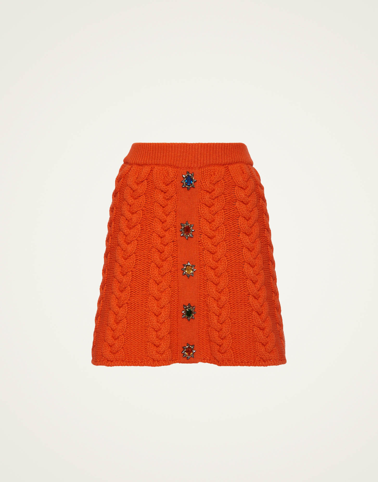 La DoubleJ Portrait Mini Skirt Solid Rust SKI0133KNI120VA272OR04