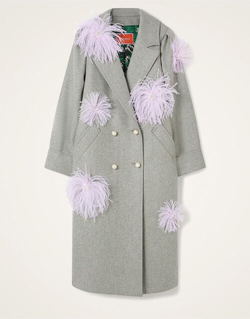 La DoubleJ Victoria Coat Solid Grey JAC0206WOL039SOLIDGY02