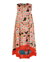 La DoubleJ La Scala High Dress (With Fringes) La DoubleJ La Scala High Dress (With Fringes) Crazy Daisy Black DRE0366COT005DAY0002