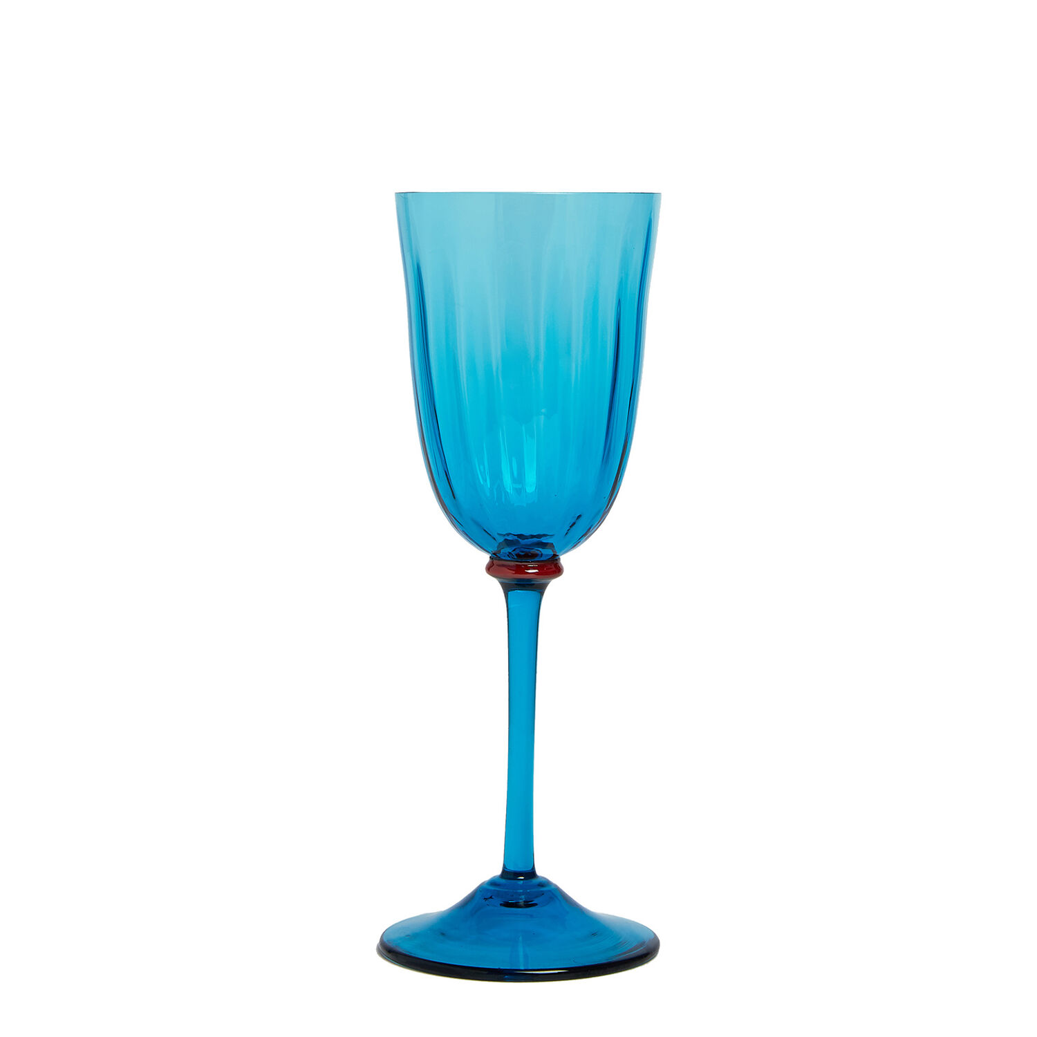 Shop La Doublej Wine Glasses Set Of 2 In Turquoise