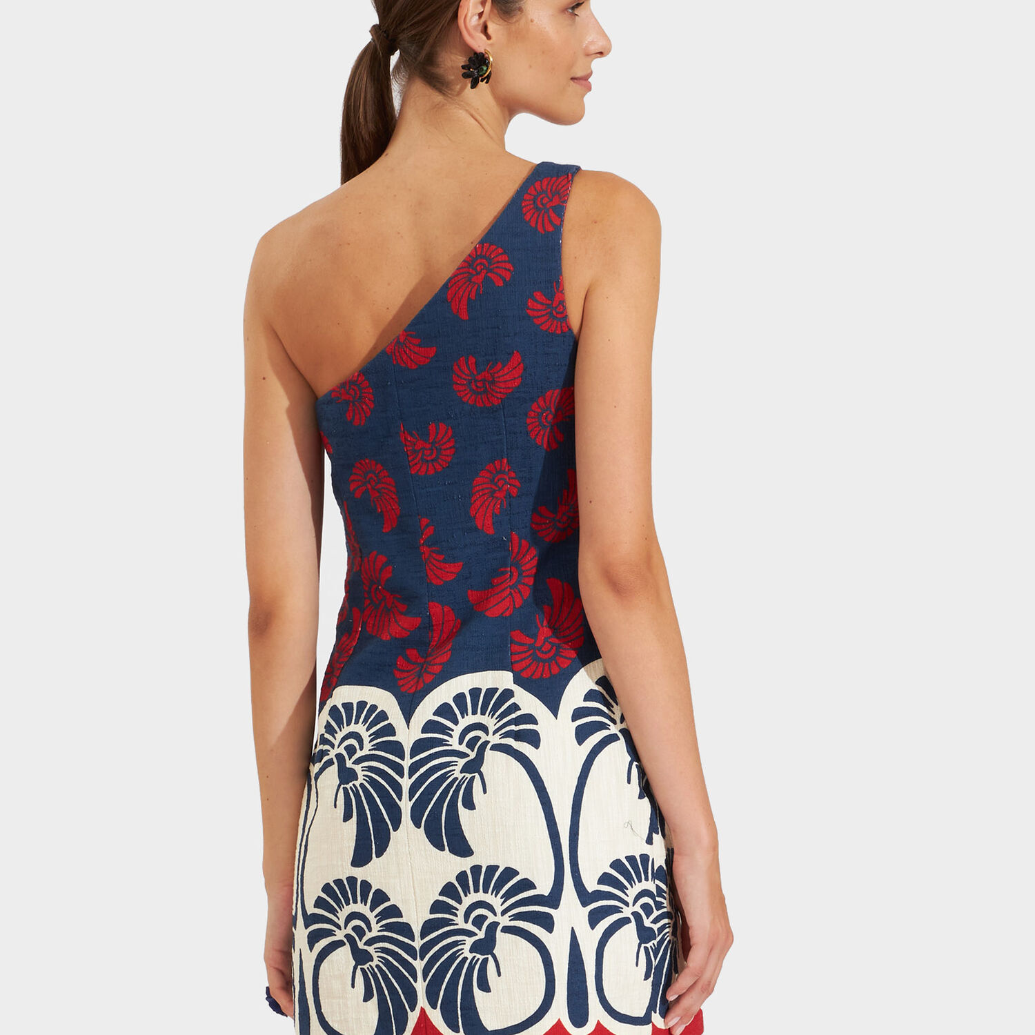 La Doublej Bold Shoulder Mini Dress In Palmetto