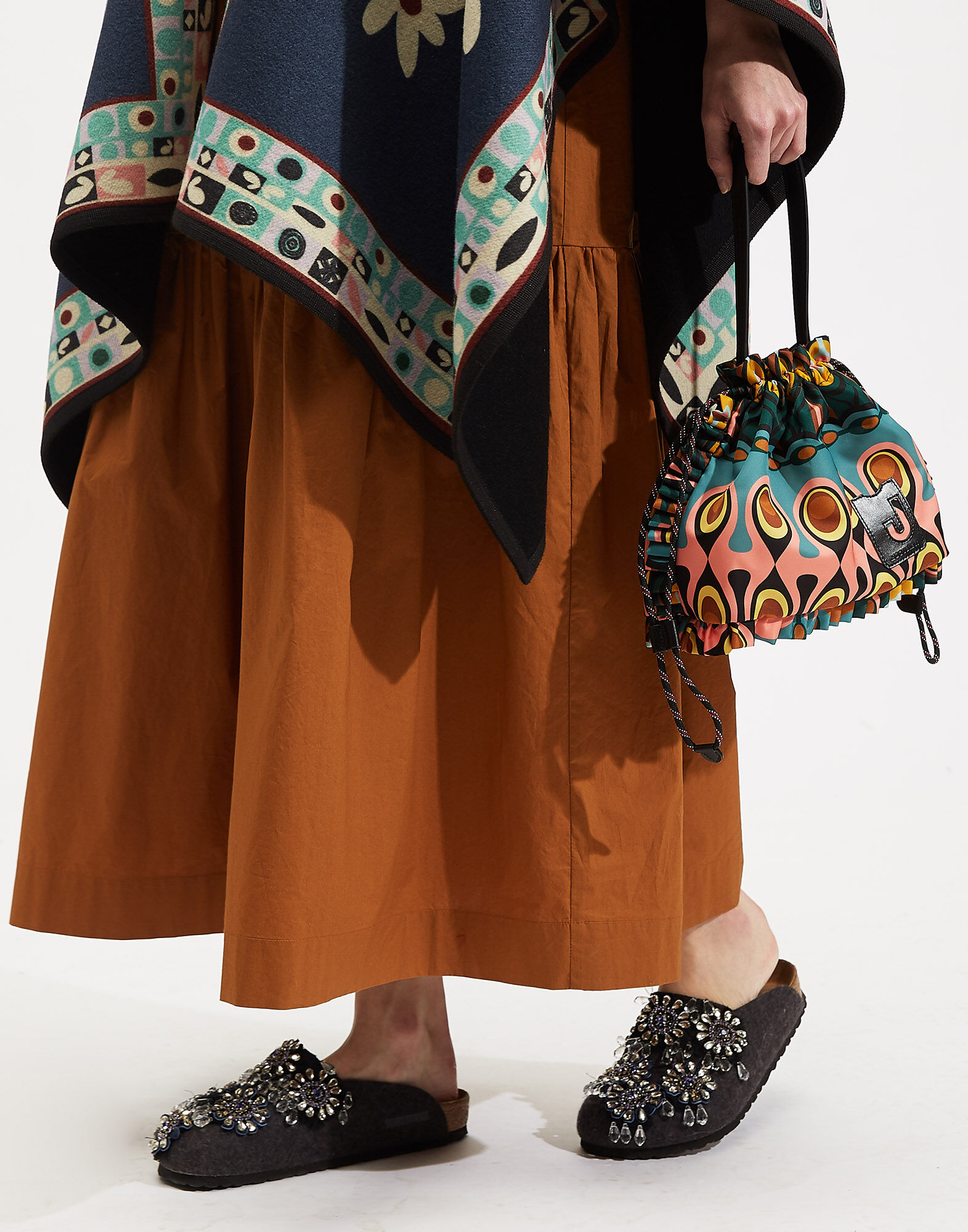 LaDoubleJ Coulisse Pouch Bag Rio Verde BAG0012NYL002RIO0002