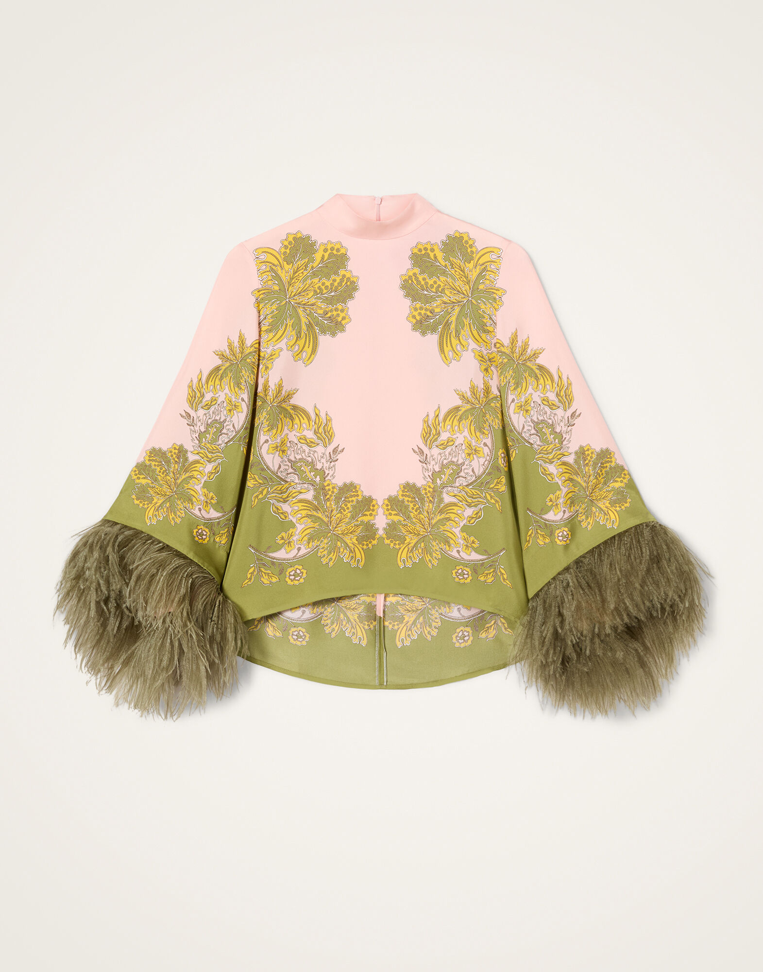 La DoubleJ Make An Exit Top Swathe Plac&eacute;e Pink TOP0141SIL026SWA03PI01