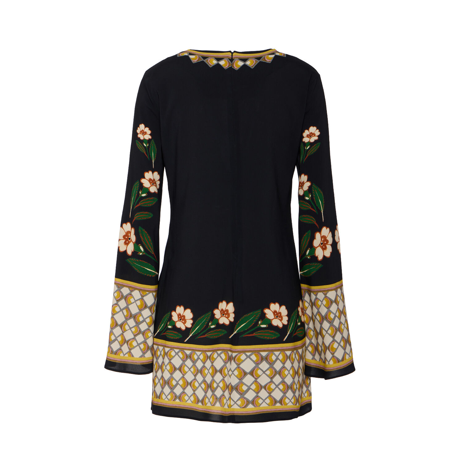 La Doublej Mini Supremes Swing Dress (placée) In Dazed Placée Black