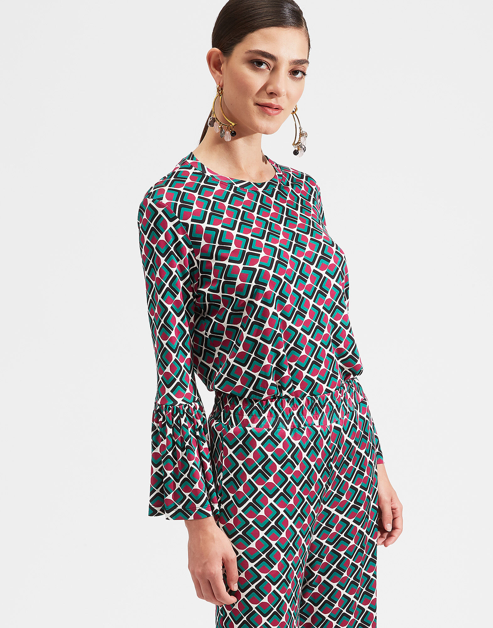 LaDoubleJ Gemini T-Shirt Domino Verde SHI0051JER003DOM0005