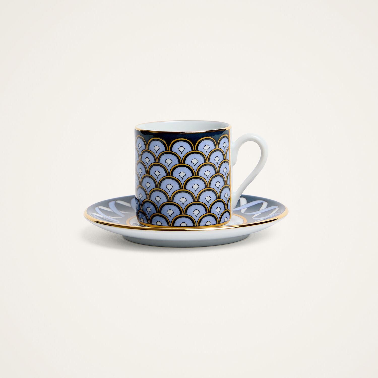 La Doublej Impero Espresso Cup Set Of 2 In Odysseus Midnight Blue