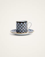 La DoubleJ Impero Espresso Cup Set Of 2 La DoubleJ Impero Espresso Cup Set Of 2 Odysseus Midnight Blue CUP0011CER001ODY01BU04