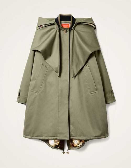 La DoubleJ Windsor Parka Solid Military Green JAC0160COT081SOLIDGR12