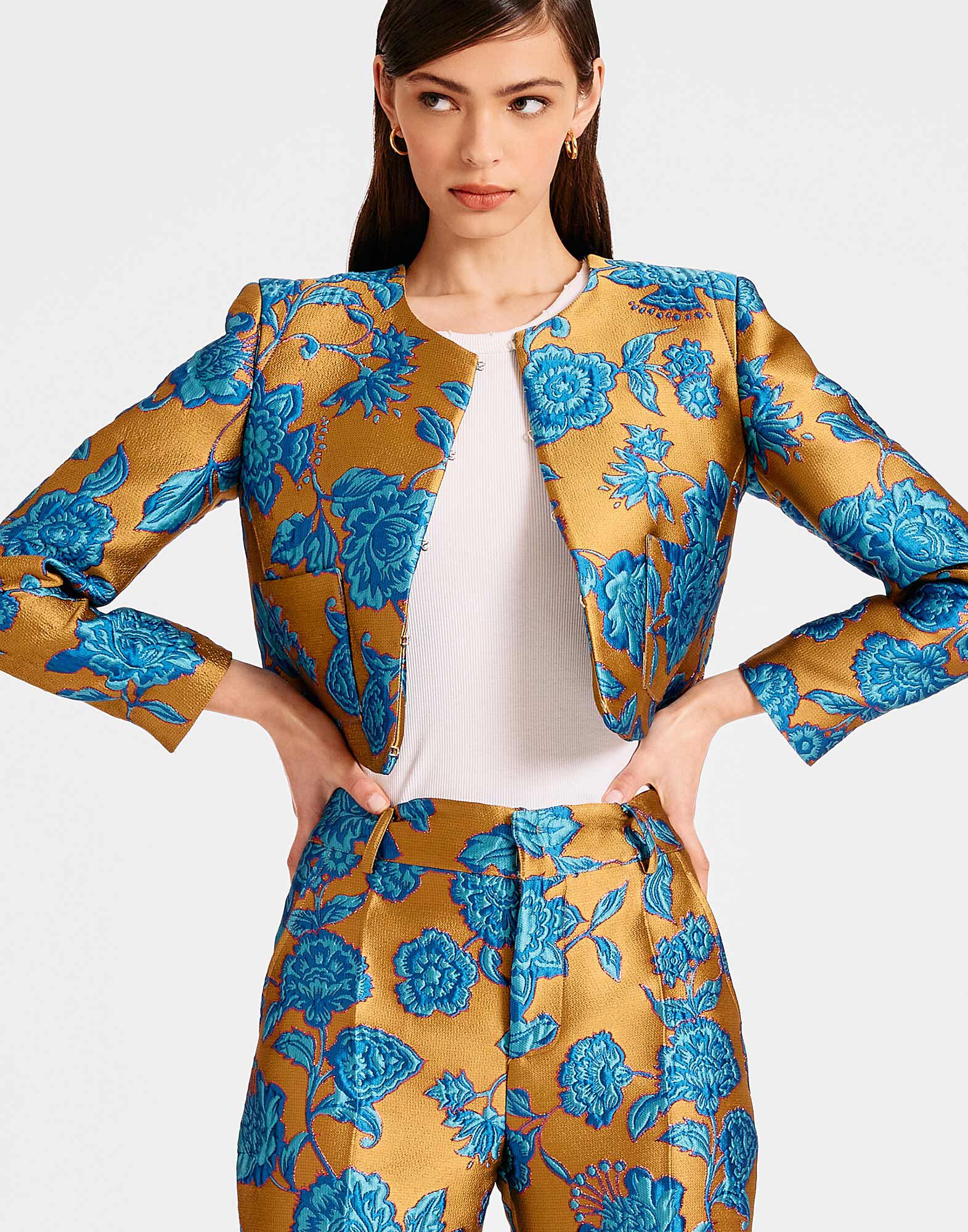 Lavender Brocade Bomber Jacket – Orlando Dugi, LLC