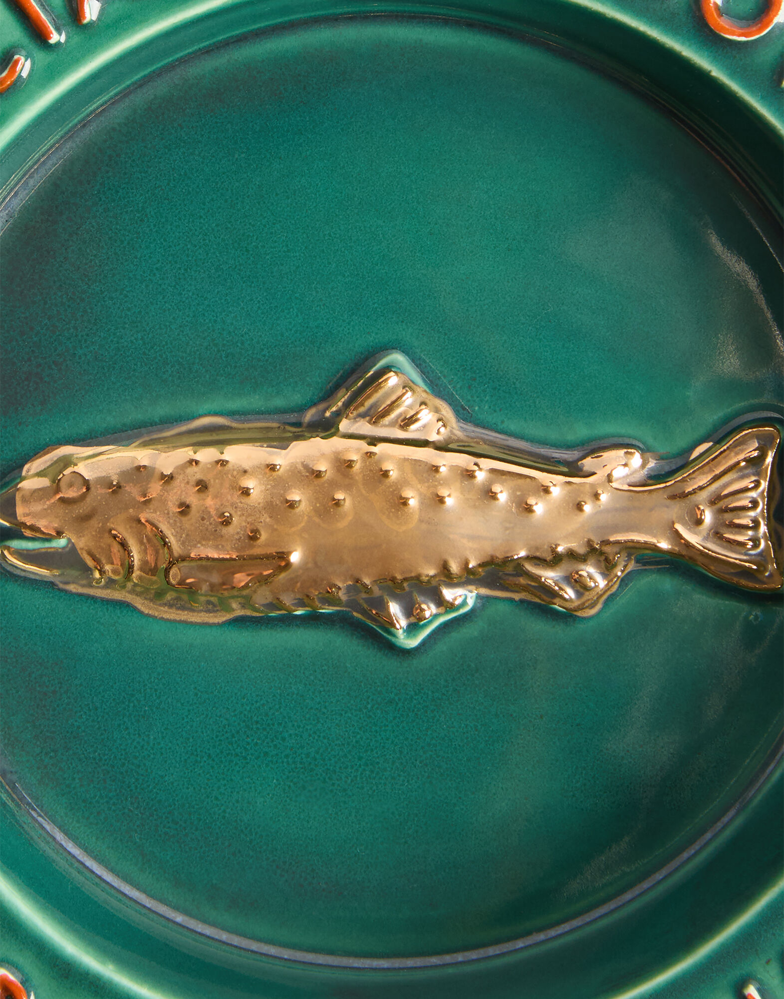 La DoubleJ Trinket Tray Ciao For Now Green TRI0014CER004CFN01GR02