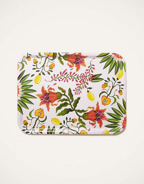 La DoubleJ Rectangular Printed Tray Eden TRA0001WOD001HLE0008