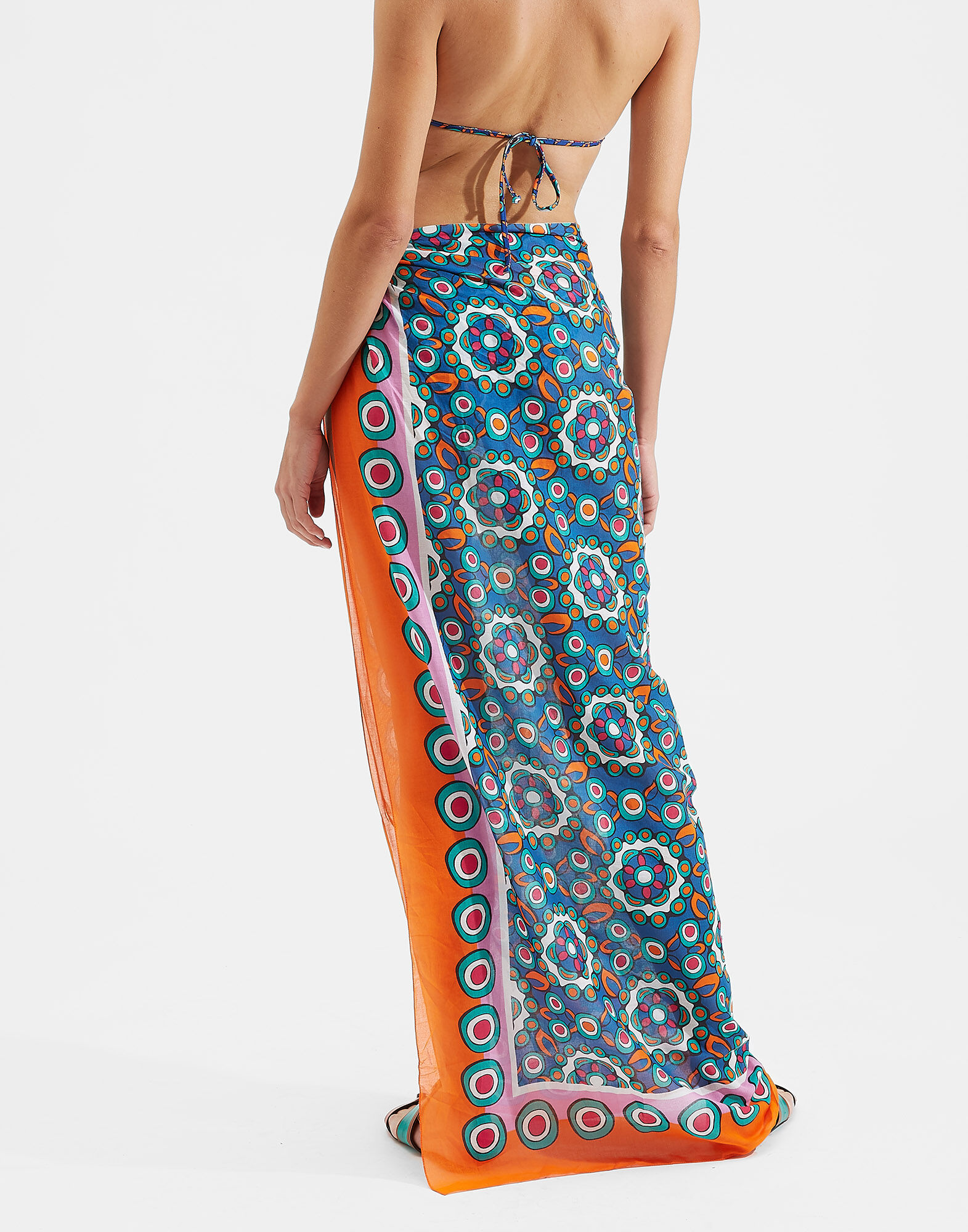 LaDoubleJ Pareo Kaleidoscope Bluette SCA0020COT021KAL0008