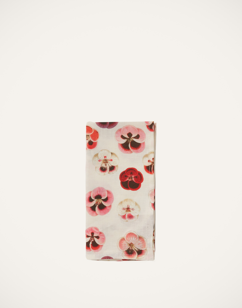 La DoubleJ Large Napkins Set Of 2 La DoubleJ Large Napkins Set Of 2 Micro Pansy NAP0006LIN001PAN0002